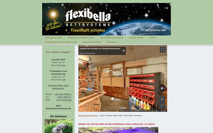 Screenshot of flexibella.de