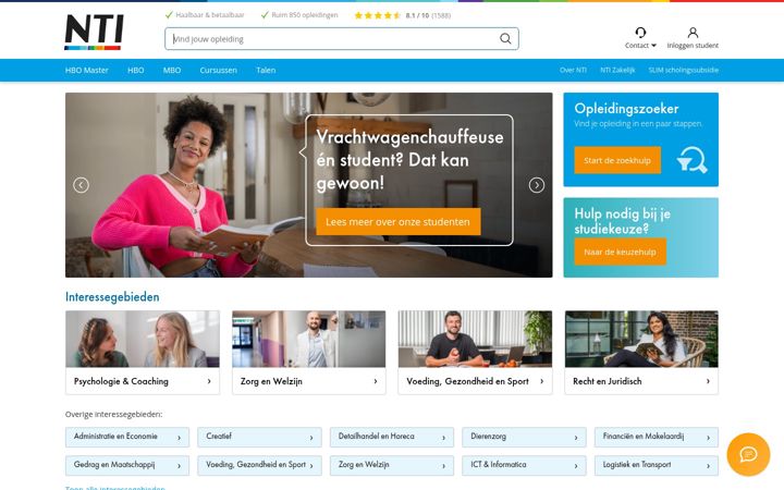 Screenshot of flexibelstuderen.nl
