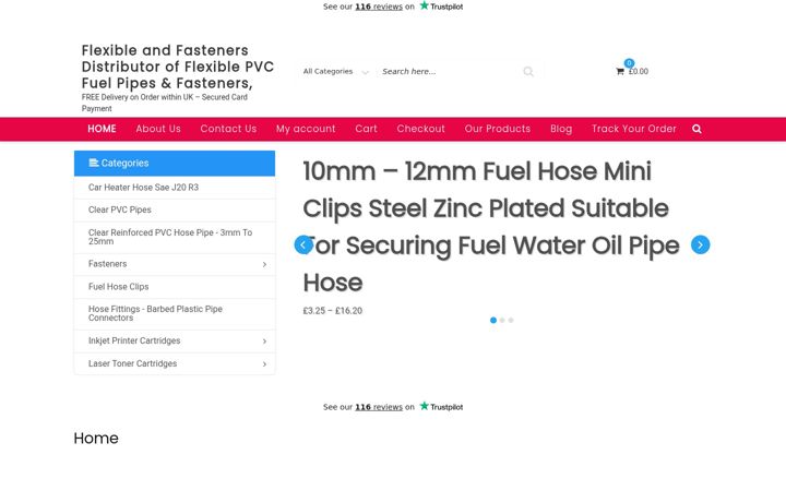 Screenshot of flexibleandfasteners.co.uk