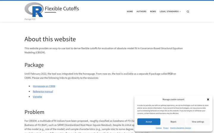 Screenshot of flexiblecutoffs.org