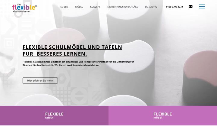 Screenshot of flexiblesklassenzimmer.de