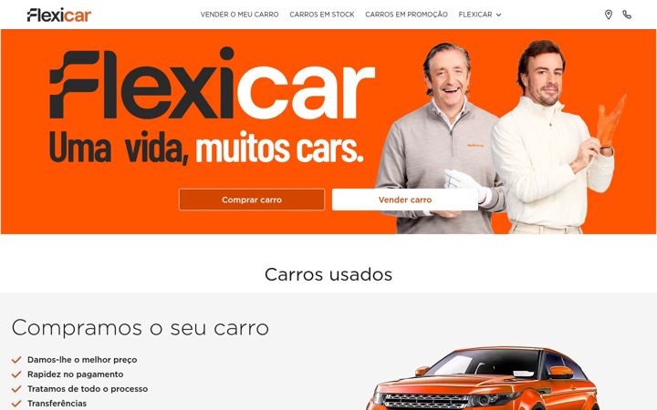 Zrzut ekranu flexicar.pt