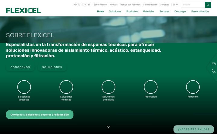 Screenshot of flexicel.com