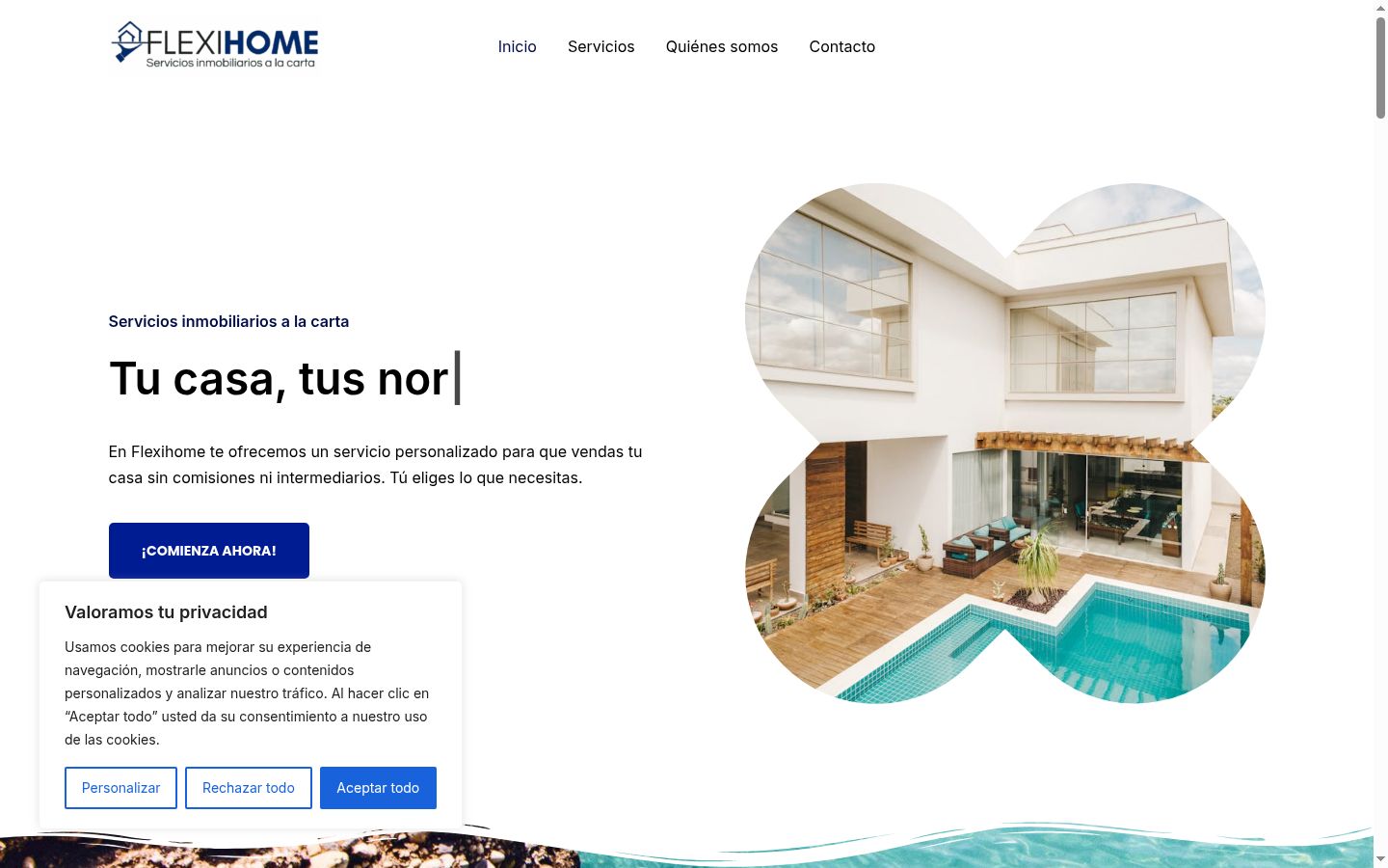 Capture d'écran de la bannière de consentement affichée avant toute interaction