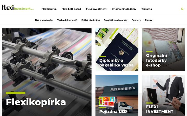 Screenshot of flexiinvestment.cz