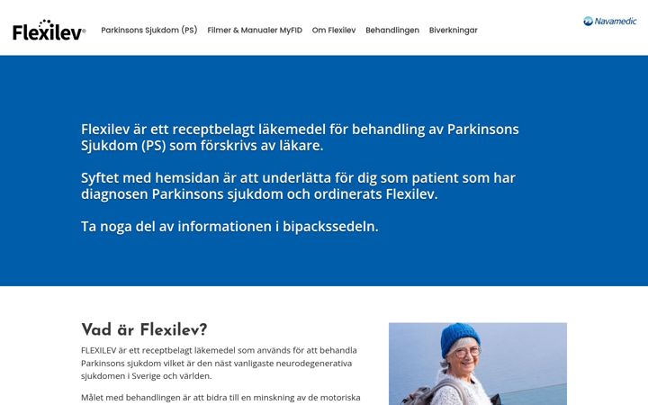 Screenshot of flexilev.se