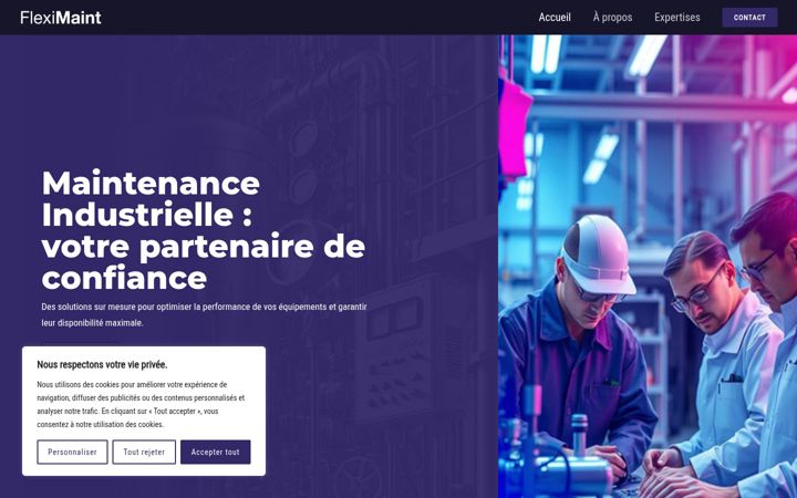 Screenshot of fleximaint.fr