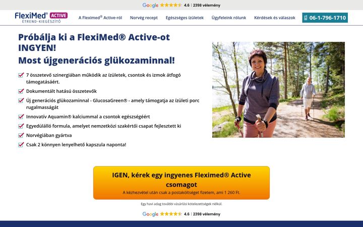 Screenshot of fleximedingyen.hu