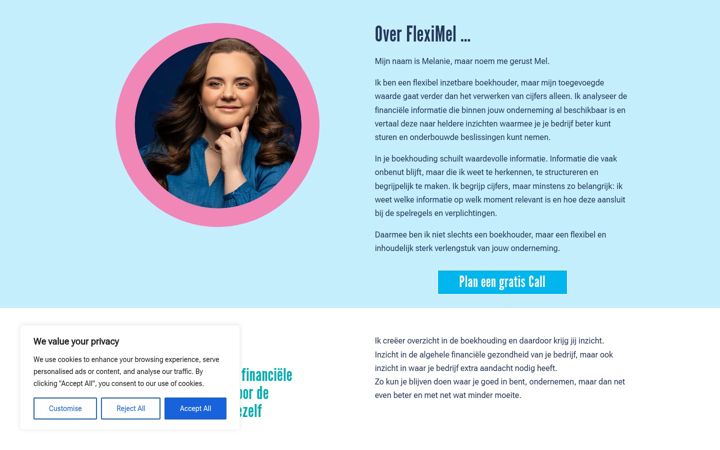 Screenshot of fleximel.nl