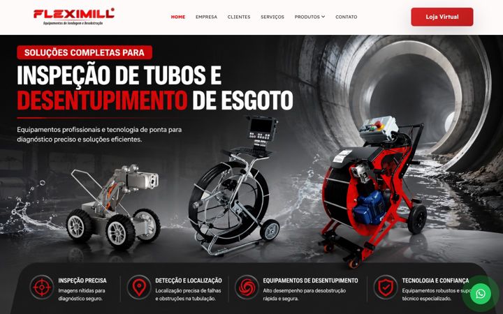 Screenshot of fleximill.com.br