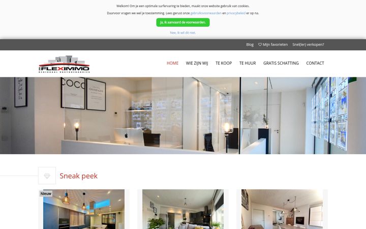 Screenshot of fleximmo.be