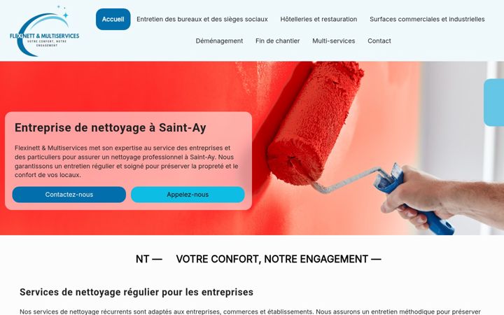 Screenshot of flexinett-multiservices.fr