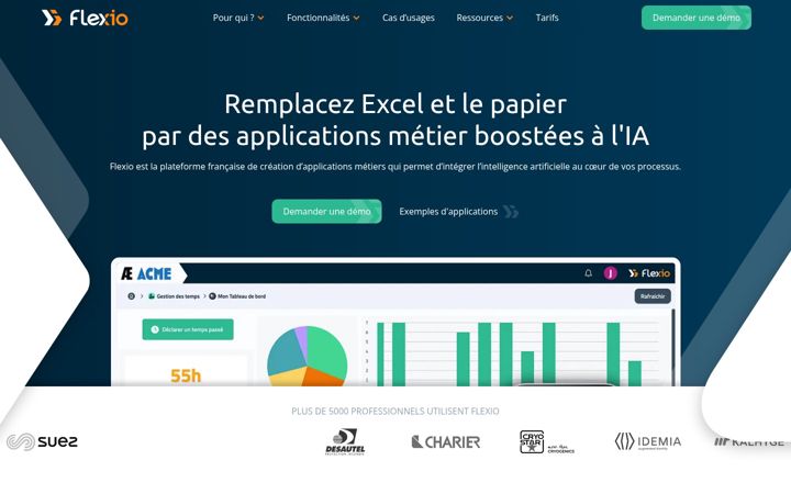 Screenshot of flexio.fr