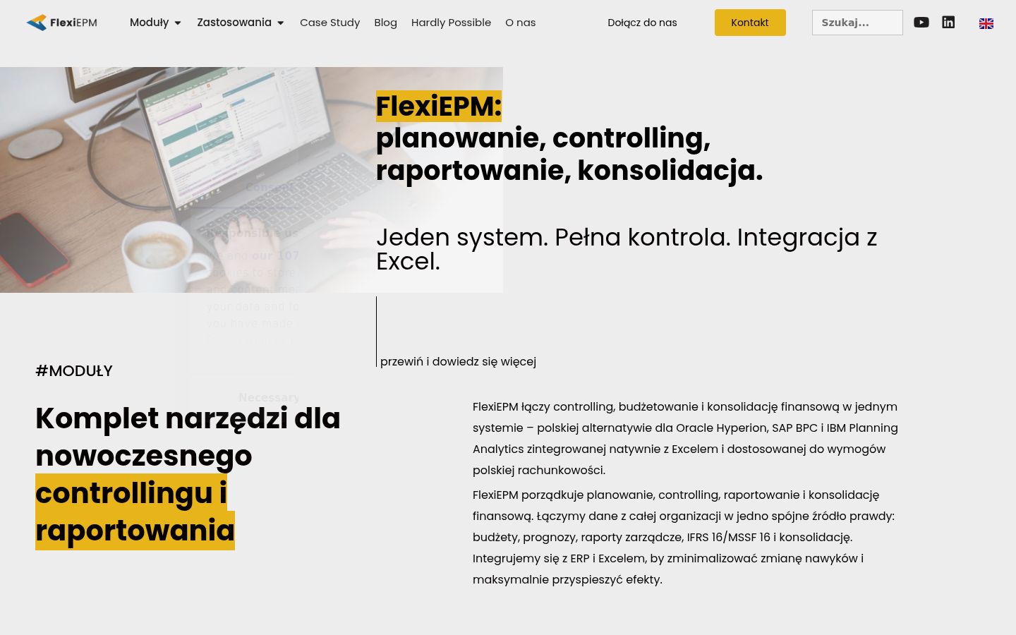 Screenshot tal-banner tal-kunsens muri qabel kwalunkwe interazzjoni