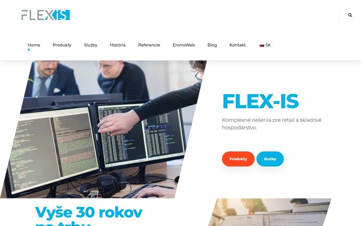 Screenshot di flexis.sk