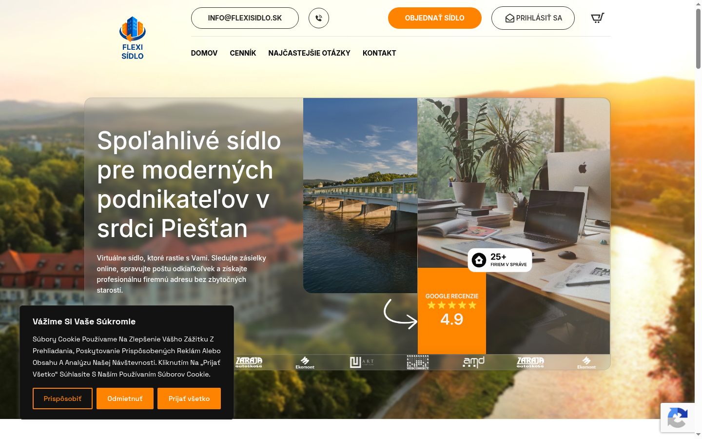 Snimka zaslona bannera za privolu prikazanog prije bilo kakve interakcije
