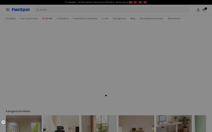 Screenshot of flexispot.pl