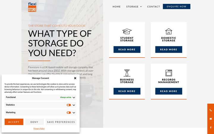 Screenshot of flexistore.co.uk