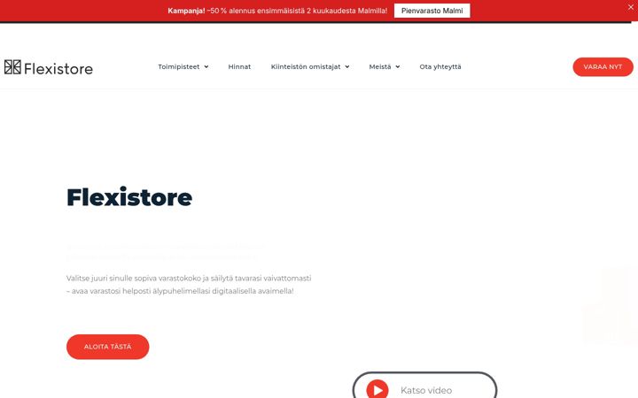Zrzut ekranu flexistore.fi
