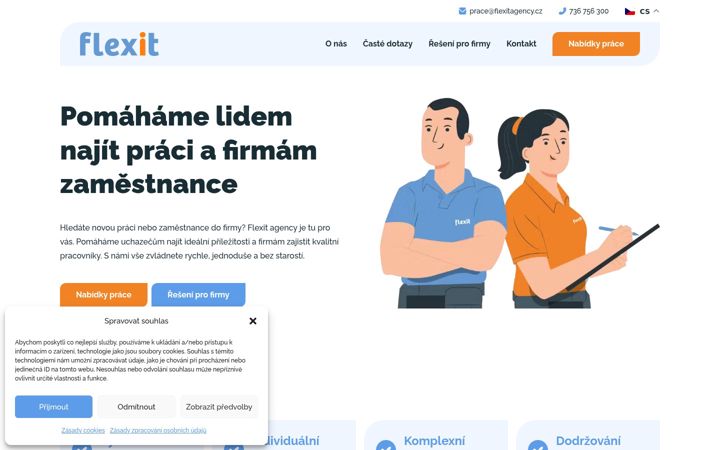 Screenshot of flexitagency.cz