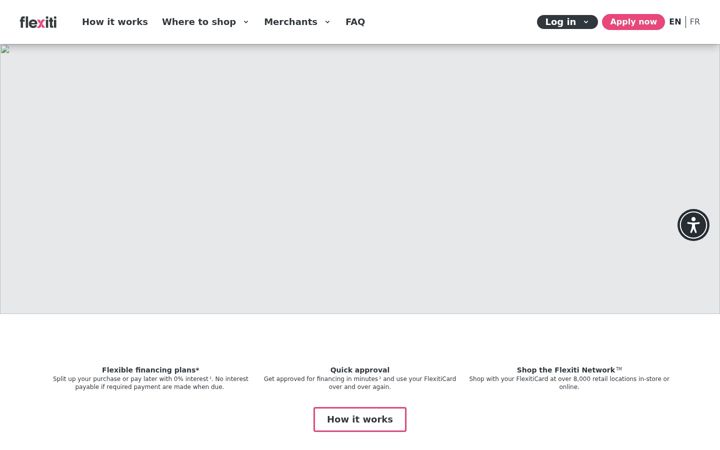 Screenshot of flexiti.com