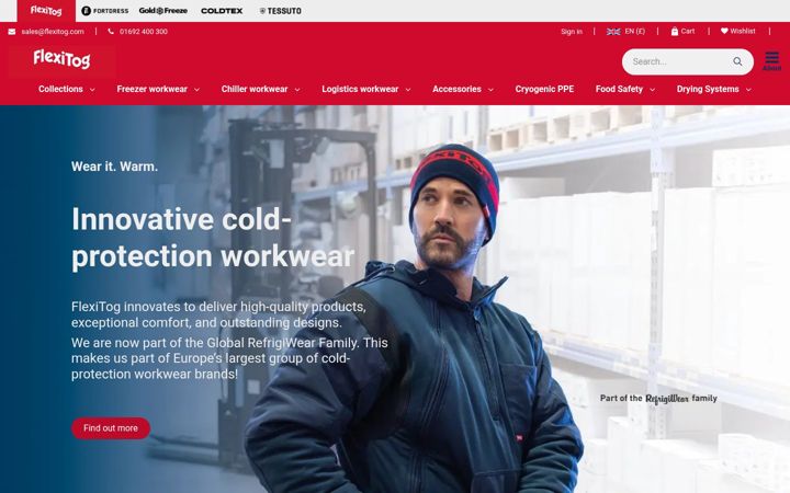 Screenshot of flexitog.com