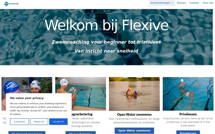 Screenshot of flexive.nl