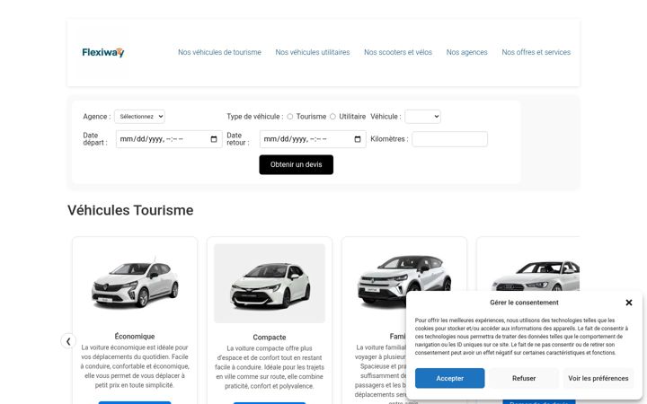 Screenshot of flexiway.fr