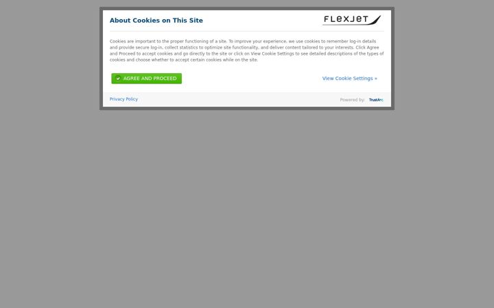 Screenshot of flexjet.com