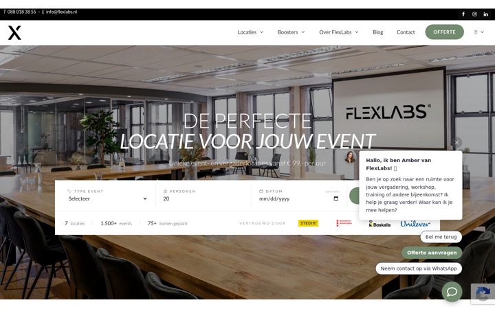 Screenshot of flexlabs.nl