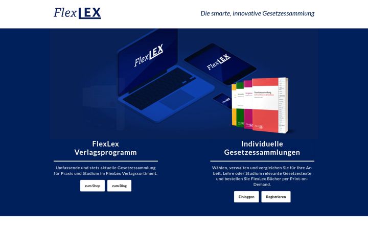 Screenshot of flexlex.at