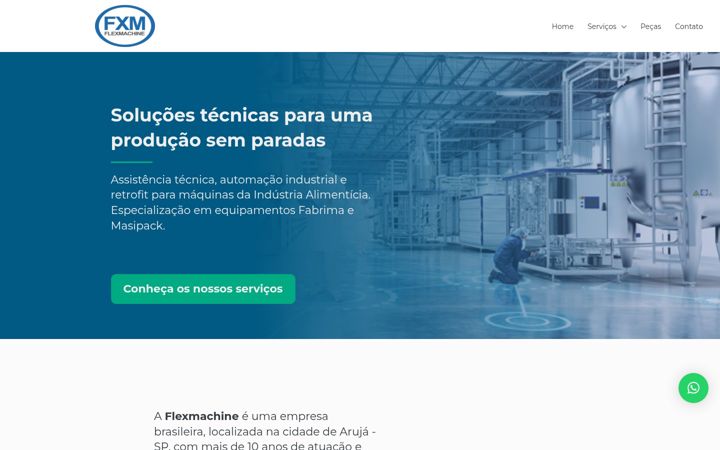 Skärmbild av flexmachine.com.br