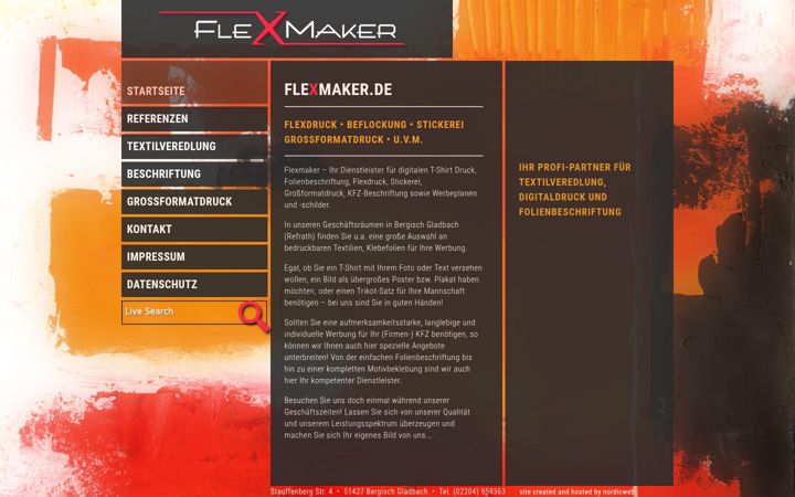 Screenshot of flexmaker.de