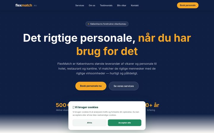 Screenshot of flexmatch.nu