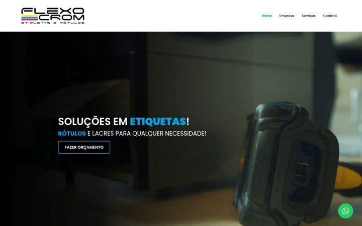 Screenshot of flexocrom.com.br