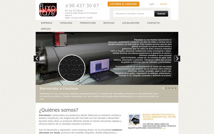 Screenshot of flexolaser.es
