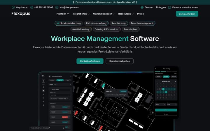 Screenshot of flexopus.com