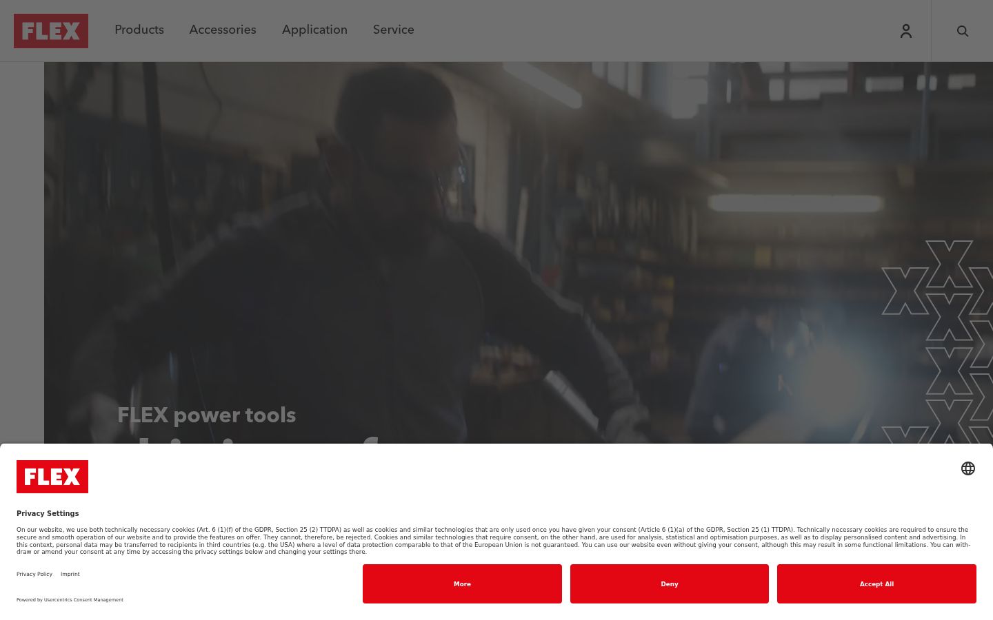 Screenshot του banner συγκατάθεσης που εμφανίστηκε πριν από οποιαδήποτε αλληλεπίδραση
