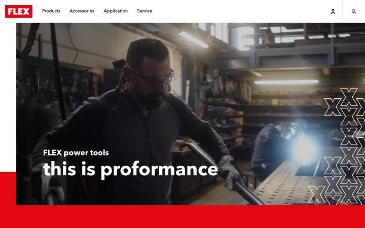 Screenshot of flexpowertools.com