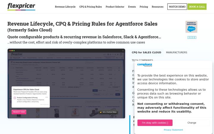 Screenshot of flexpricer.com