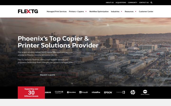 Screenshot of flexprintinc.com