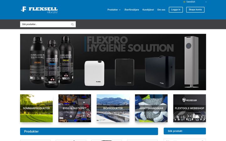 Screenshot of flexsell.se