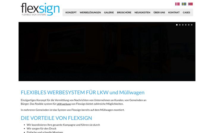 Screenshot of flexsign.eu