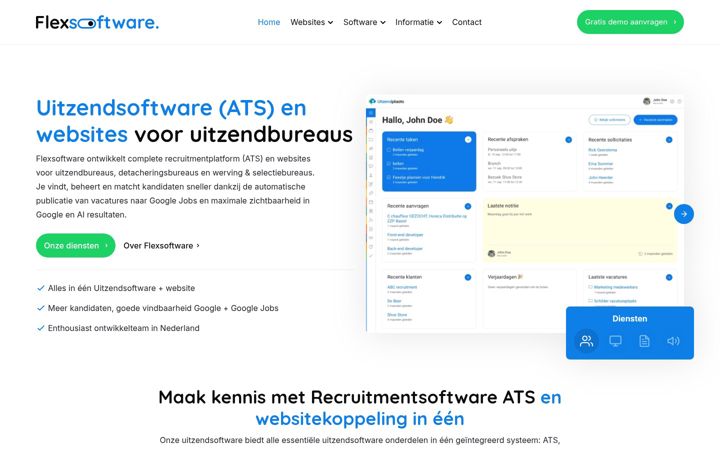 Screenshot of flexsoftware.nl
