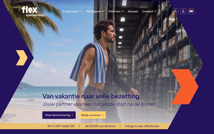 Screenshot of flexspecialisten.com