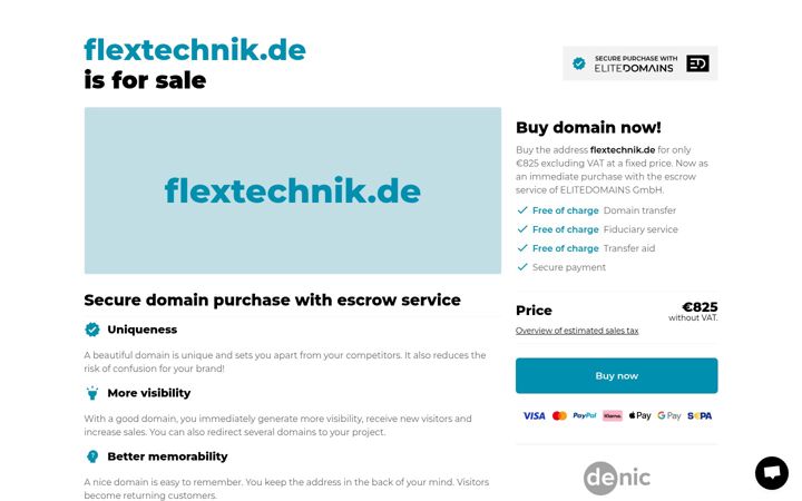 Screenshot of flextechnik.de