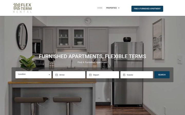 Screenshot of flextermrental.com