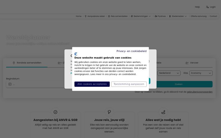 Screenshot of flextours.nl