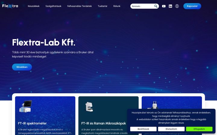 Screenshot of flextra.hu