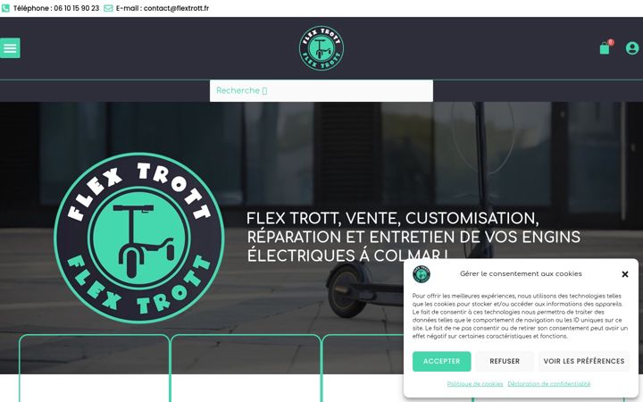 Screenshot of flextrott.fr